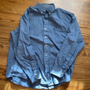 Men's Blue button-up shirt